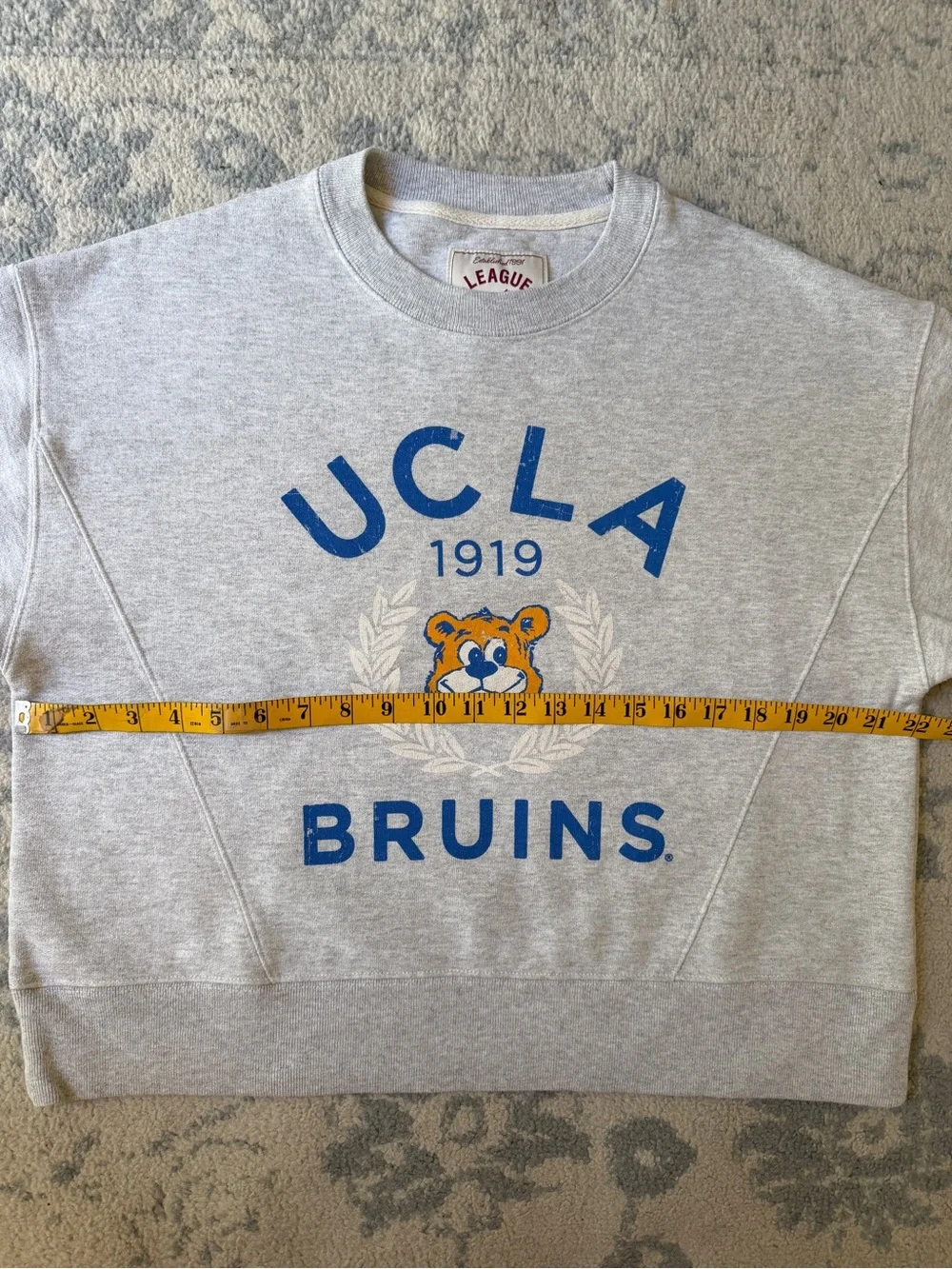 UCLA Bruins League Gray Crewneck Sweatshirt - Picture 3 of 5